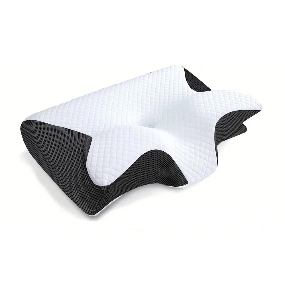 Lumbar Solutions Butterfly Sleep Memory Neck Pillow