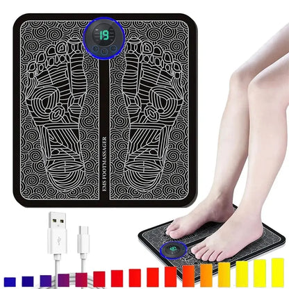 Lumbar Solutions Foot Massager Stimulation Pad Electric Foot Massage With Remote