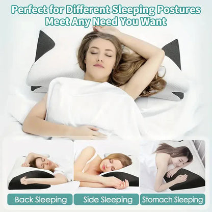 Lumbar Solutions Butterfly Sleep Memory Neck Pillow